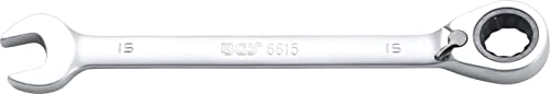 BGS 6615 | Llave combinada con carraca | reversible | 15 mm