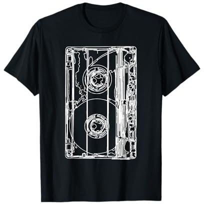 Retro 90er Jahre Kostüm Musik Kassette T-Shirt