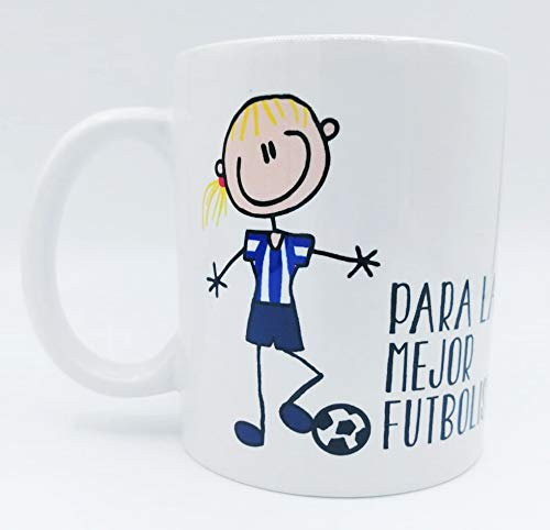 LINFORMAL tazas originales para regalar deportes (FUTBOLISTA CHICA)