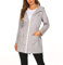 SotRong Vêtement de pluie coupe-vent, léger et pliable pour femme, capuche, pour la marche, le camping, gris, XXL