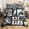 Basketball-Bettwäsche-Set für Jungen, Einzelbett, Basketball, Wettkampfspiele, Kinder-Bettwäsche-Set für Jugendliche, Männer, Sportthema, Bettwäsche-Set, geometrisch, Schlafzimmerkollektion, 2-teilig