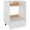 Leepesx Herdumbauschrank, Küchenzeilen, Küchenschrank, Wandschrank, Unterschrank, Weiß 60x46x81,5 cm Spanplatte