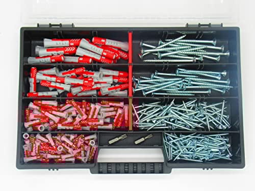 Gramsch Befestigungssortiment Fischer DuoPower Dübel + Torx Schrauben + Bits 277 TEILIG 5x25 6x30 8x40 10x50 mm Sortiment