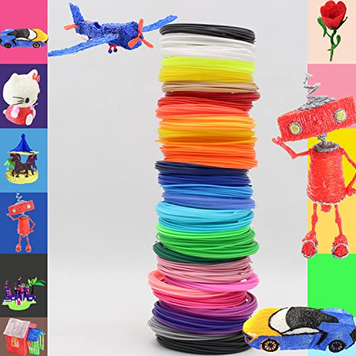 KUNSTIFY PLA Filament 1,75mm für 3D Stift und 3D Drucker Zubehör (36 Farben Set)