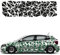 1A Style Sticker Auto Aufkleber Set 109 Teilig Rally Design Autodekor KFZ Seitenaufkleber Tuningset Camper Wohnwagen Premiumfolie (Dunkelgrün)