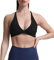 Aoxjox Damen Workout Sport BHS Fitness Rückenfrei Gepolstert Sienna Low Impact BH Yoga Crop Tank Top, Schwarz, small
