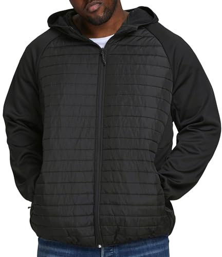 Jack & Jones Herren Jjemulti Quilted Jacket Ps Noos Jacke, Black/Detail:Set-in Sleeves, 3XL