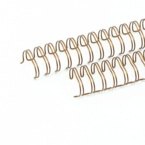 Craftelier - Set mit 2 Doppelringbindern für Alben, Notizbücher, Agenden oder Kalender | Ideal für Scrapbooking- und Bastelprojekte | Ø 1,90 cm (0.75) - Farbe Bronze