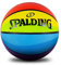 Spalding Regenbogen-Basketball mit Pumpe, Basketball, Größe 6, mehrfarbig, Spalding Regenbogen-Basketball, Größe 7 (mit oder ohne Pumpe wählen (6 ohne Pumpe)