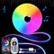 YOODI RGB Neon LED Strip 15M, 230V LED Flexible Lichtleisten mit Fernbedienung,Bluetooth App-Steuerung DIY Lichtband Wasserdichte IP65 Neonlichter für Indoor Outdoor, Inklusive Netzteil