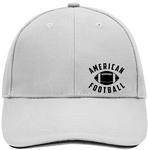 Huuraa Baseball Cap American Football Ball Geschenk Dark Grey/White American Football Geschenkidee