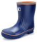 Jesindr Stivali Gomma Uomo, Pioggia Antiscivolo Adulto Antinfortunistica Stivali, Leggere Comodeda Esterno Scarpe da Giardino, Blu Arancione Senza Cordoncini, 40 EU