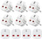 Fiotha Adattatore da Viaggio da UK a EU,10 Pezzi Adattatore Presa Tedesca,Adattatore da Spina Uk a Presa Europea, Presa Universale da Viaggio,Adattatore Spina Inglese,GB 3 Pin a 2 Pin,Travel Adapter
