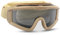 Feyachi Airsoft-Brille Taktische Militär Schutzbrille mit 3 austauschbaren Gläsern UV400-Schutz Schießbrille Anti-Fog-Brille Outdoor Sport Jagd Radfahren Paintball (Bräunen)