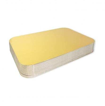 Basi in cartone metallizzate oro 170x235 mm. per fette (25 pz.)