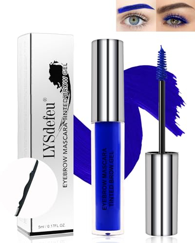 Gel de cejas de color resistente al agua, rimel azul de larga duración, juego de maquillaje líquido tintado para cejas, extensión de volumen coloreado, pegamento de máscara de ojos, Cosplay Show