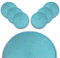 ARCA, Set di 6 Tovagliette Tonde, per 6 Persone, Ideali per la Tavola, Resistenti e Durature, Realizzate in Poliestere, Colore Tiffany, Diametro 38 cm