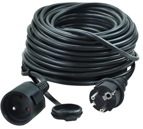 REXXER Verlängerungskabel IP44 20 m 3x1,5 mm² – Schuko Stromkabel