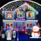RJEDL 18+5M 600 LED Erneuerbar Eisregen Lichterkette, 3 In 1 Weihnachtslichterkette mit 8 Modi, Timer, Memory-Funktion Weihnachtsbeleuchtung Lichtervorhang， für Innen Außen Weihnachten Balkon Deko