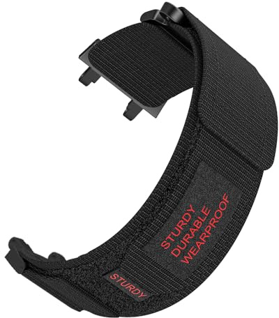 WIIKAI Armband Ersatzarmbänder für Amazfit T-Rex 2 Uhrenarmbänder Replacement Straps Watch Straps HRNL.(black)