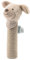Sterntaler Baby Quietsche Hund Lucky - Baby Spielzeug aus weichem Flauschmaterial mit Cord - Greifspielzeug für Babys - Erste Versuche im Greifen und Spielen, graubeige