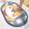 Badezimmerteppich 40X60Cm Cartoon Dog Badteppich rutschfest Waschbar,Duschvorleger Schnelltrocknend,Stein Badematte,Diatomite Stone Bath Mat,Super Absorbierende Badvorleger