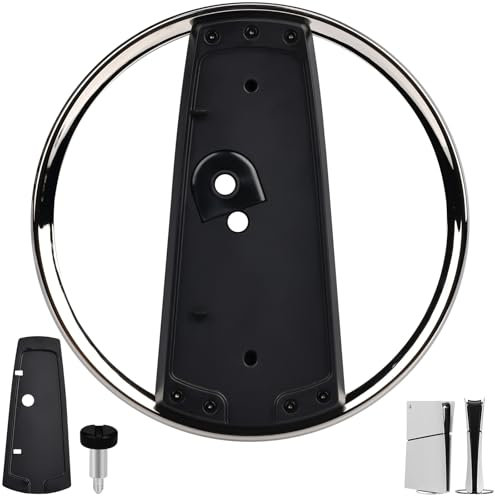 NathrBTV Soporte Vertical para Videoconsolas PS5 Slim con Tornillos Soporte para Playstation 5 Slim Stand para Playstation 5 Slim Discs y Digital Compatible con Play Station 5 Slim Consola Accesorio