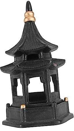 Homoyoyo Mini Pagode Für Zen Garten – Japanische Deko Für Garten Und Teich - Weiße Dekoration Für Meditationsbereiche - Ideal Als Zen Garten Zubehör 10 cm Hoch