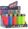 Pack de 25 Mecheros Redondos Recargables con Piedra Reemplazable Exclusivo EN DISPAU (Trendy Solid Colores)