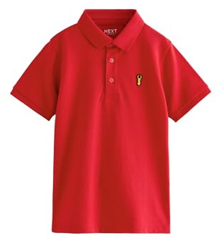 NEXT Jungen Standard Kurzärmeliges Polo-Shirt Rot 158