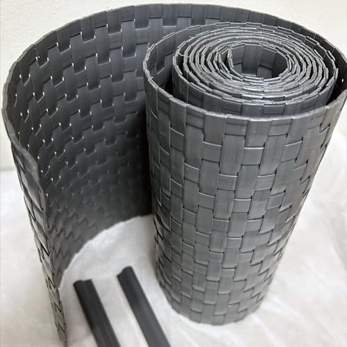 TENAX Flexi 0,19 x 2,05 m Antracita, Tiras de Ocultación en HDPE con 2 Clips, Cobertura Decorativa para la Privacidad en Vallas de Panel, Cancelas, Barandillas, Balcones y Jardines