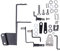 Fictory Kit de fixation pour télécommande, accessoire moteur hors-bord, acier durable, anti-corrosion, installation facile