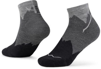 Buff®| Socken LW Merino Wool Quarter Leicht, Wandern, natürliche Widerstandsfähigkeit, bequem, gepolstert