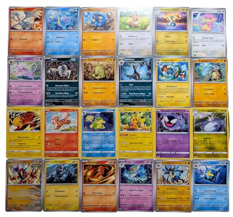 Y-Magic! Pokemon Sammelpaket 50 unterschiedle Karten, alle deutsch und Original + YMagic Verpackunslabel
