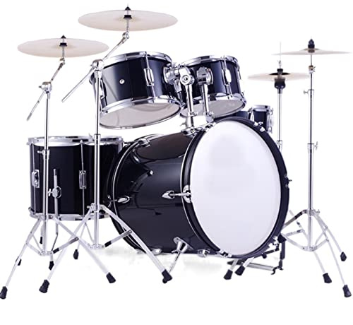 Schlagzeug-Set für Anfänger, komplettes Percussion-Kit mit Stöcken & Thron zum Lernen & Üben