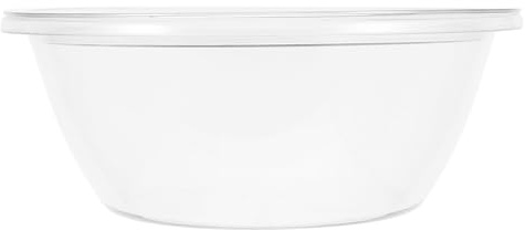BAZEITFLOW Bol à Mélanger Transparent avec Couvercle Grand Saladier Profond Pet Résistant et Léger Bol Multi-usage pour Pâte Salade Bassine Alimentaire