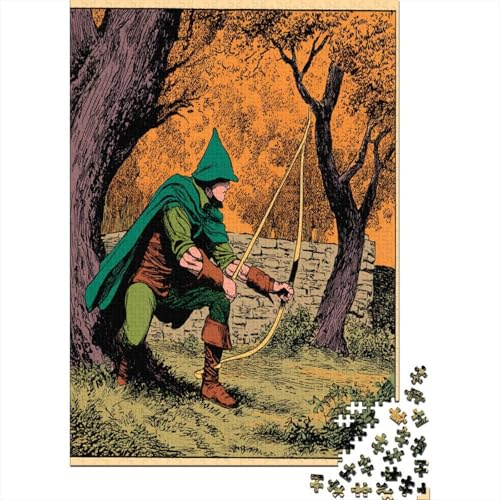 Robin Hood-Muster 38x26cm/1000pcs Schwer Puzzle Lernspiel Impossible Herausforderung Spielzeug Für Erwachsene Kinder