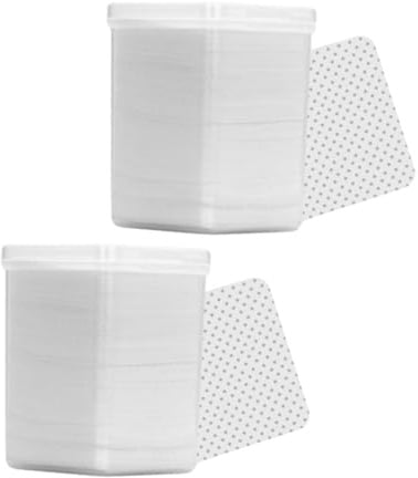Gogogmee 2 Boxen Reinigungspads Baumwolle 400 Stück Nagelöl Entferner Make up Wattepads Für Wimpernverlängerung Salongebrauch