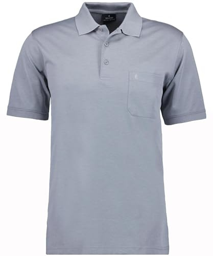 RAGMAN Herren Softknit-Poloshirt Uni, mit Brusttasche