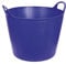 Seau FlexBag Kerbl (Poids : 680 g, Contenance : 28 l, bleu, deux poignées, polyvalent, robuste) 32353