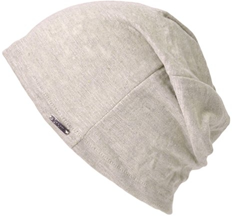 CHARM Leinen Beanie Sommer Mütze - Damen Aus Japan Hut Strick Dünn Leichte Beige