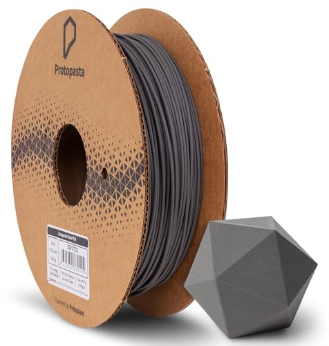 Proto-pasta SSP11705 Polishable Stainless Steel Spool, PLA 1.75 mm, 500 g, Gray