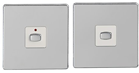 Energenie MIHO045 Alexa Compatible MiHome 2-Way Light Switch, 250 W, 240 V, Chrome