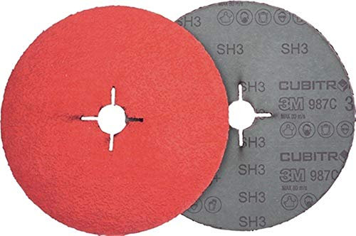 3M Fiberscheibe Cubitron II 987 C, D. 125mm Körnung 36+, INOX, KK, 25 Stück