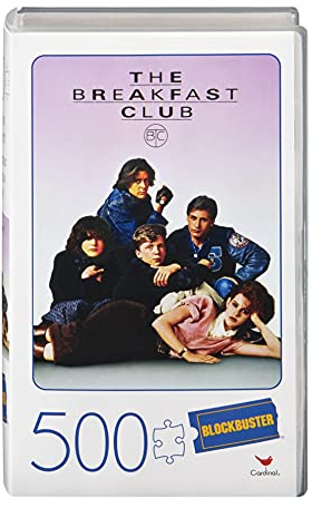 Spin Master Games 6058960 500-Piece Plastic Video Case, Other License 500 Teile Puzzle im Retro Blockbuster VHS Videokoffer The Breakfast Club, Mehrfarbig