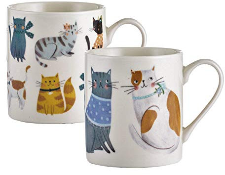 Price & Kensington Cosy Cats Assorted Fine China Mugs