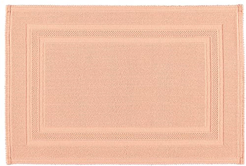 RHOMTUFT Badteppich Gala eckig 60 x 90 cm Farbe: Peach