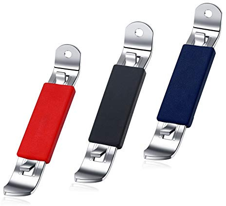 HANCELANT 3 Stück Magnetischer Flaschenöffner Dosenöffner Klassischer Bieröffner Edelstahl Kleiner Flaschenöffner Dosenöffner mit Magnet für Camping und Reisen