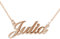 MyNameNecklace MYKA Collier Collier Avec Prénom Style Classique en Argent 925 ou Plaqué Or - Collier pour Elle (Argent 925 Plaqué Or Rose 18cts)