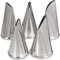 FYBlossom Douilles Pâtisserie en Acier Inoxydable, 5 PCS Douille Cannelée Professionnelle, Grande Douille A Patisserie pour Tarte, Pâtisserie, Bonbon, Cupcakes Et Cookies